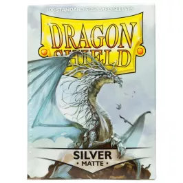 Dragon Shield: Протекторы Dragon Shield matte silver (матовые серебряные 100 шт.) картинка 338341 - МосИгра